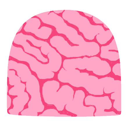 Brain Beanie (Pink)