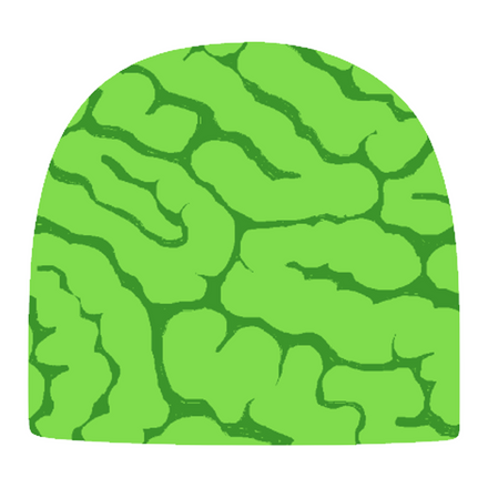 Brain Beanie (Green)